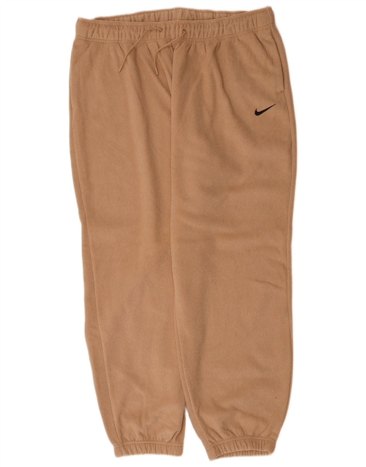 Pantaloni da jogging da uomo in velluto Nike XL Poliestere beige