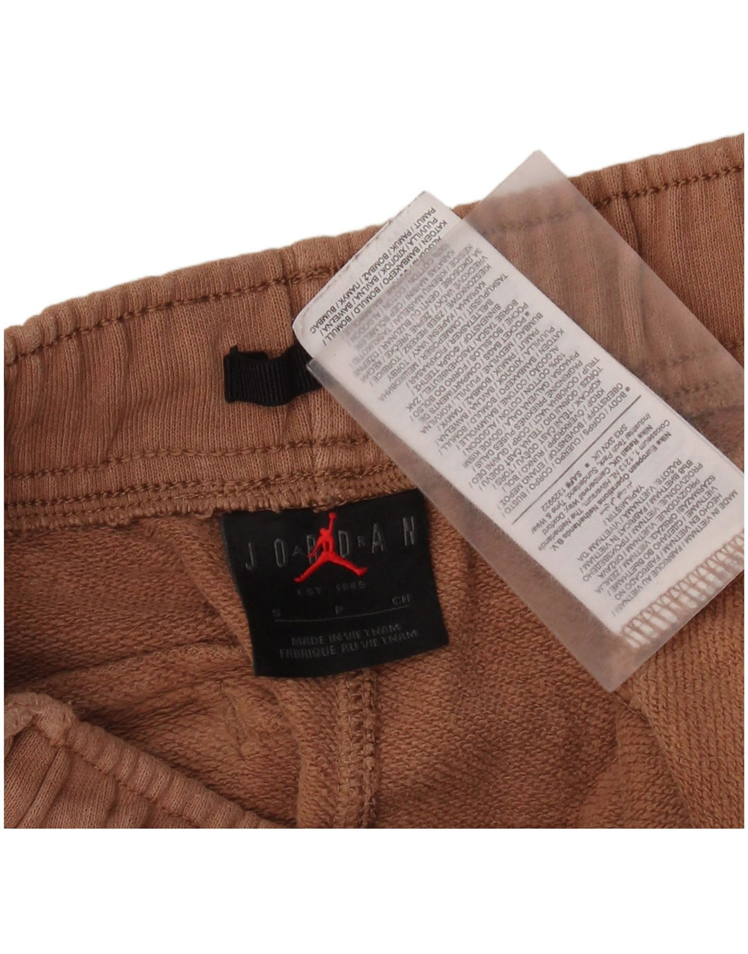 JORDAN Pantaloni da tuta da uomo Joggers piccoli in cotone marrone