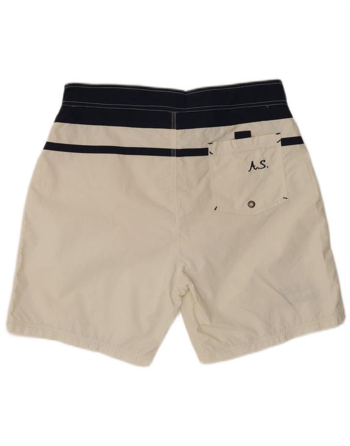 Pantaloncini da bagno da uomo VINTAGE XL White Colourblock