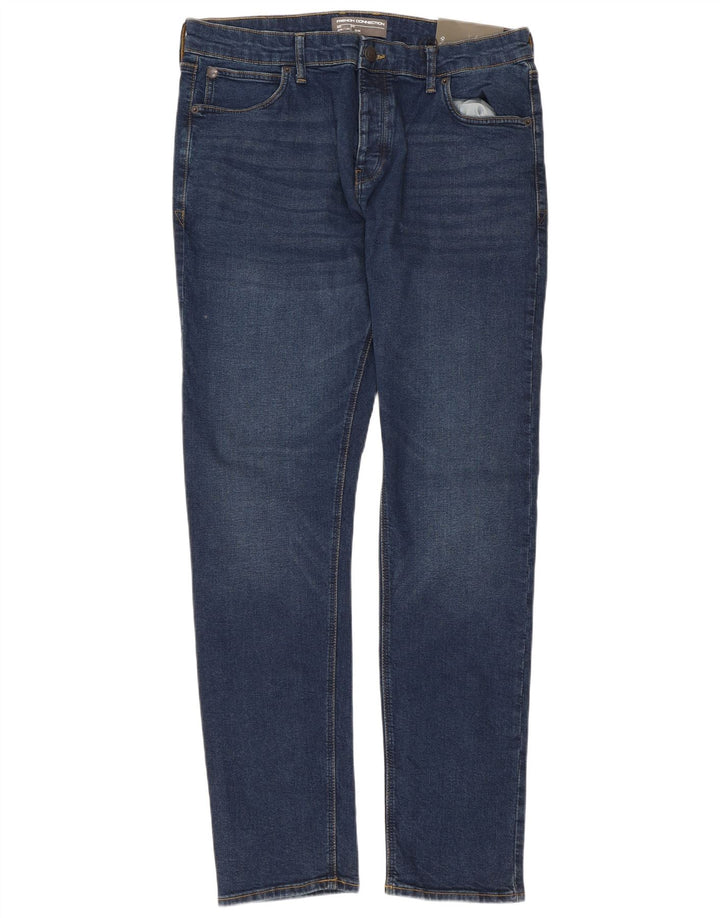 Jeans slim da uomo French Connection W36 L34 cotone blu