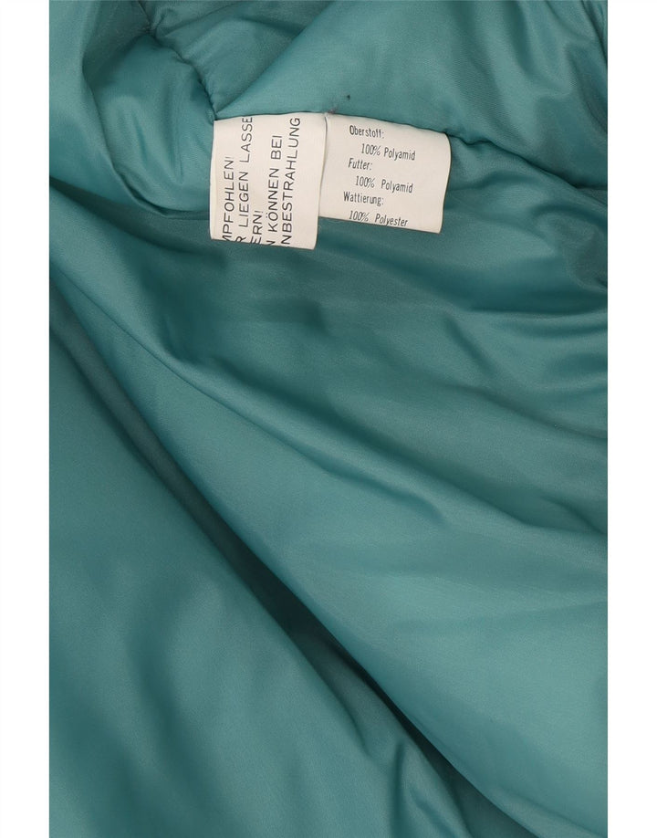 Giacca da sci grafica vintage da uomo IT 54 2XL Blu Colourblock in poliammide
