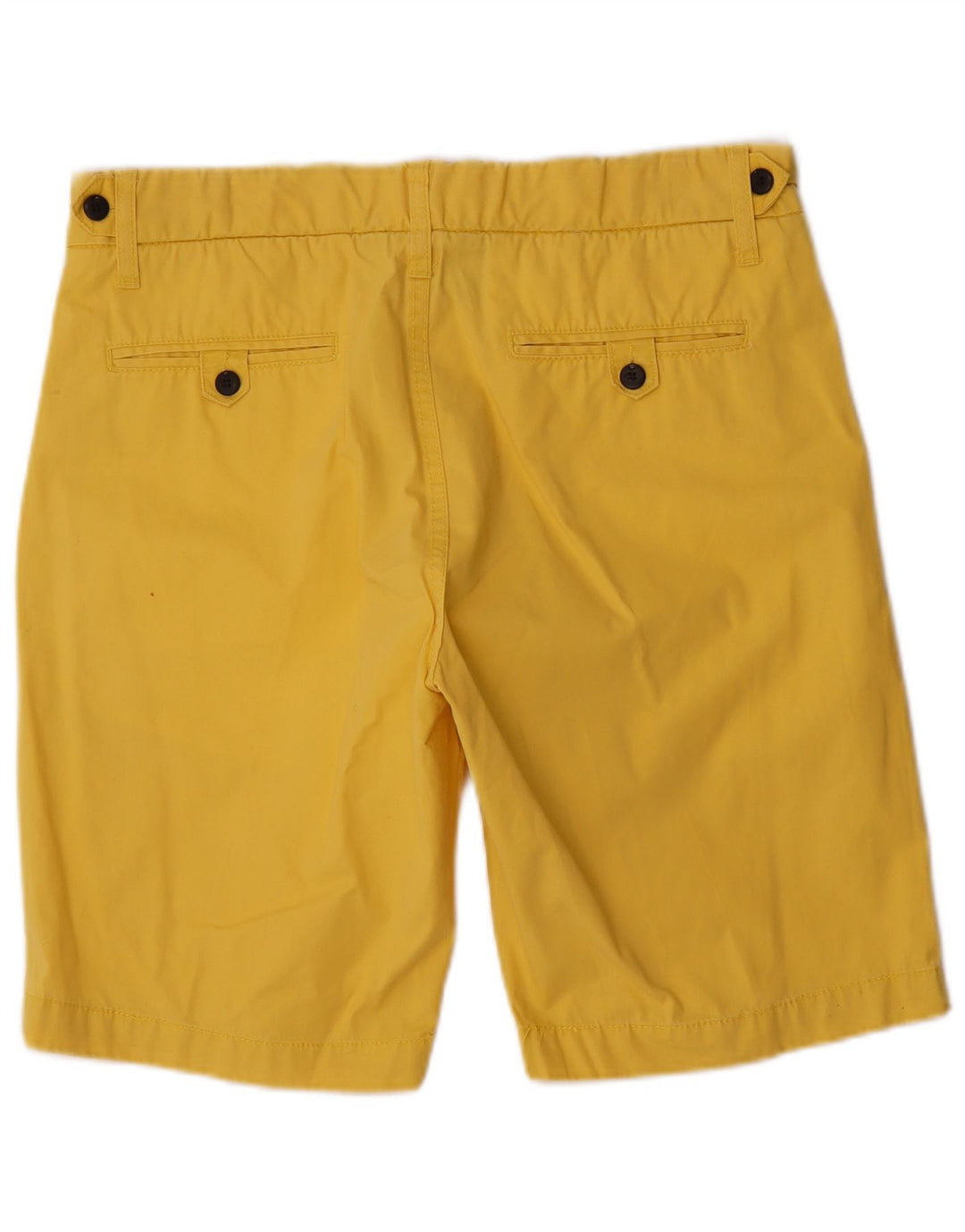 Pantaloncini chino vintage da uomo grandi W34 in cotone giallo