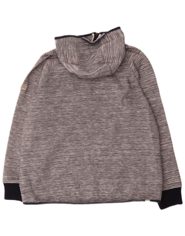 Maglione con cappuccio e zip da uomo Bench 2XL Acrilico chiazzato grigio