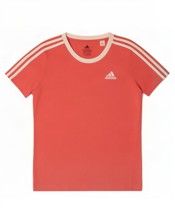 Maglietta Adidas per ragazze, 11-12 anni, in cotone color block rosa