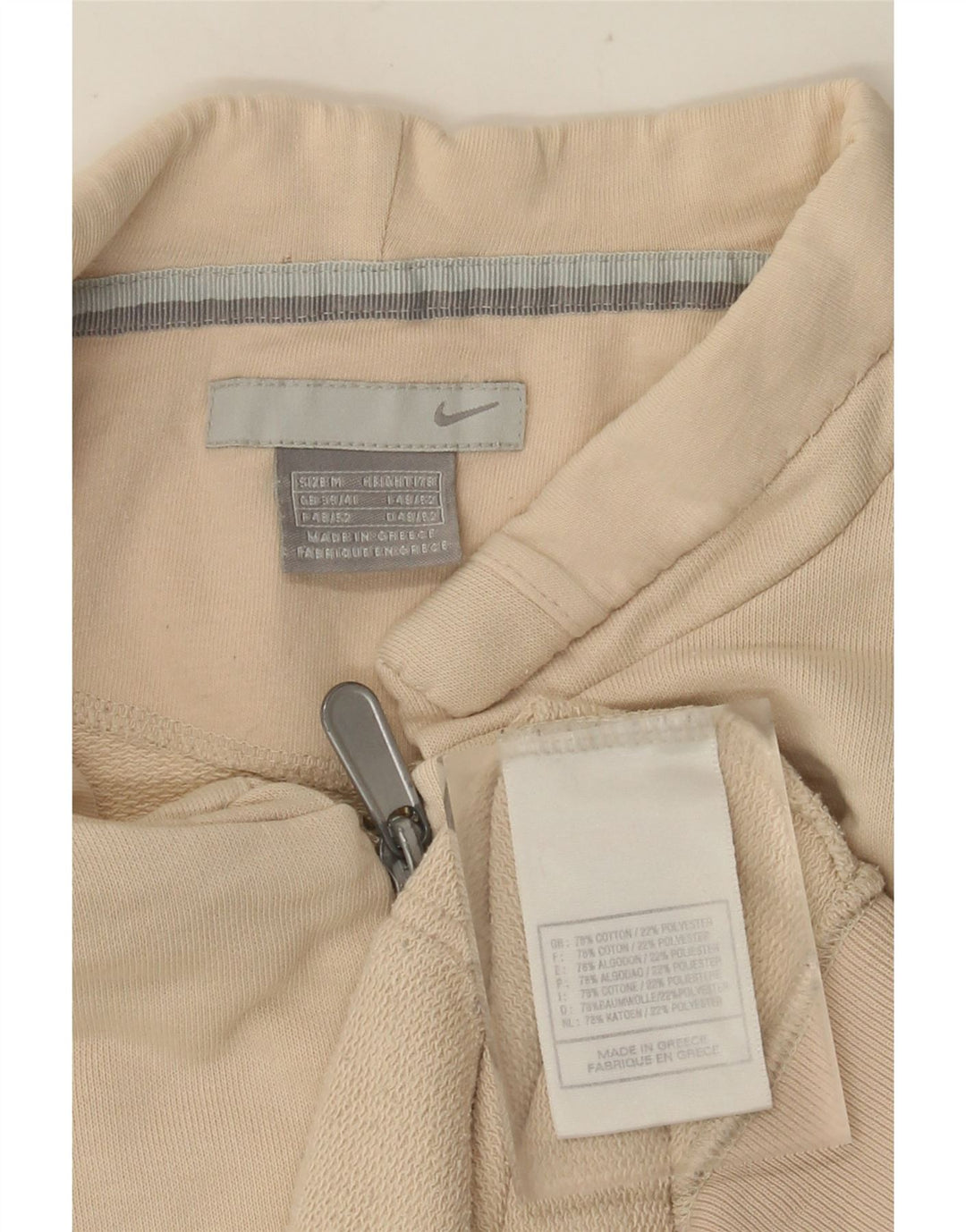 Giacca da tuta da uomo NIKE UK 39/41 Cotone beige medio