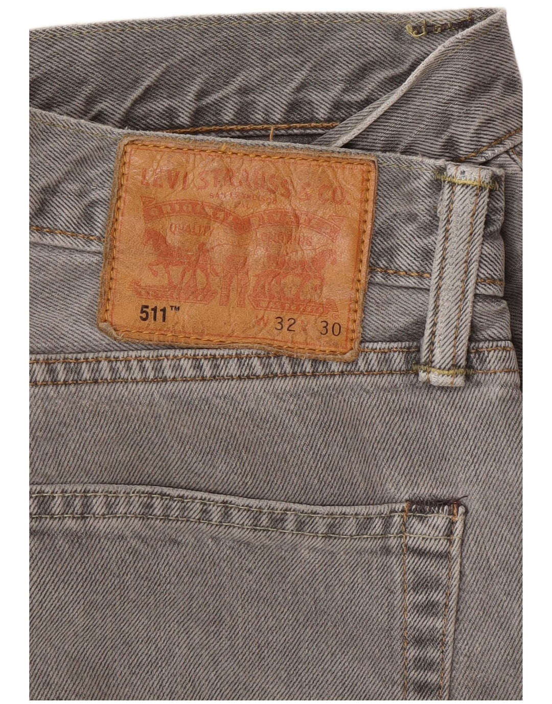 Levi's Uomo 511 Jeans affusolati slim W32 L30 Cotone grigio