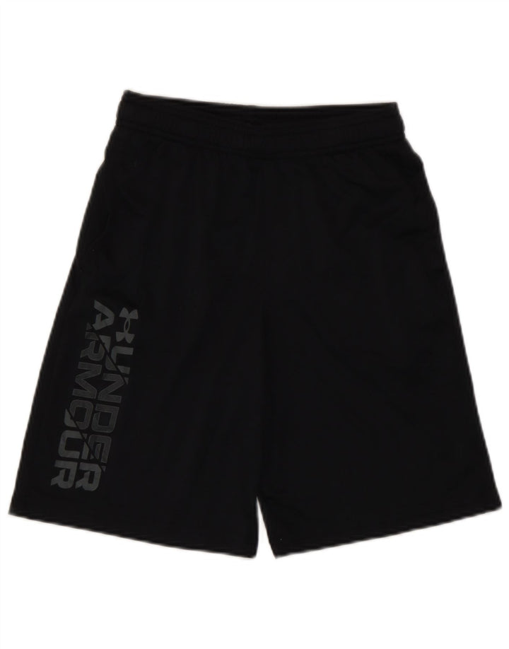 Pantaloncini sportivi grafici da ragazzo Under Armour 9-10 anni poliestere nero medio