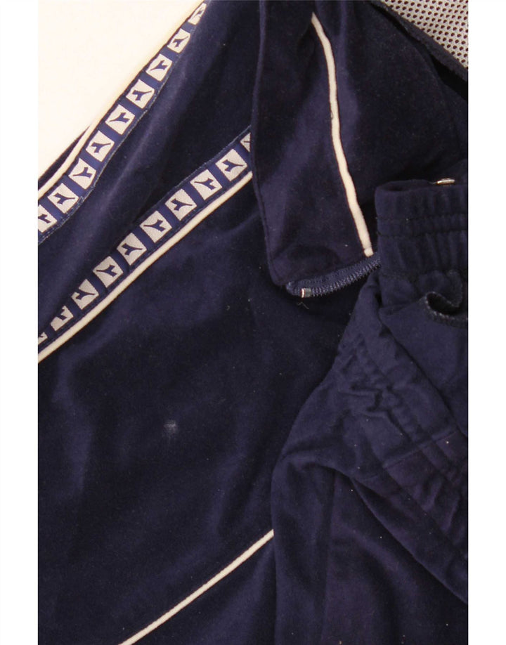 Giacca da ginnastica da uomo in velluto grafico Diadora UK 38 medio blu navy