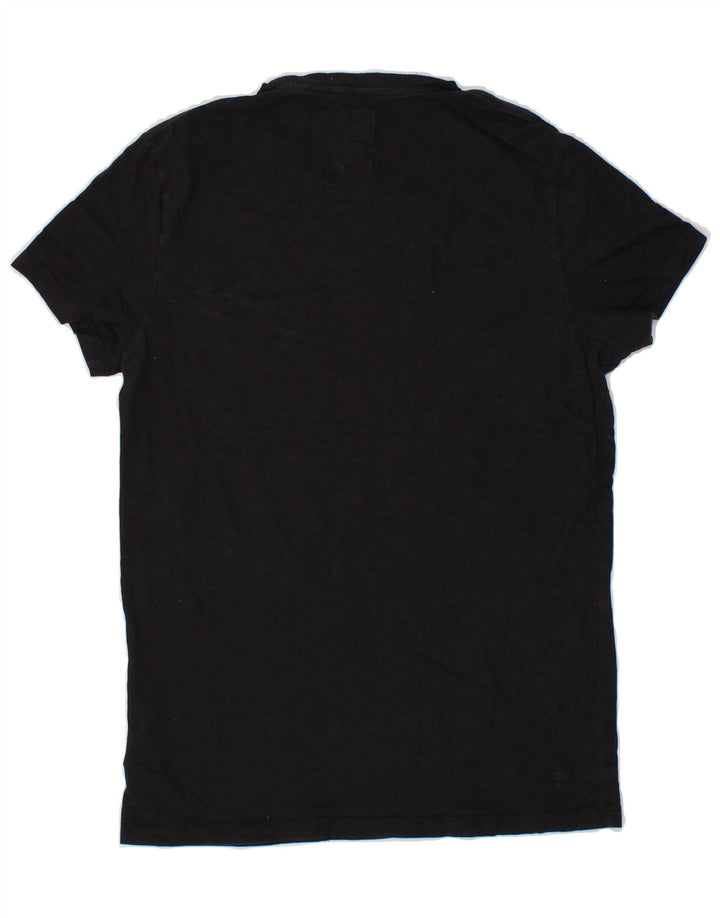 JACK WILLS Mens Slim Fit T-Shirt Top Small Black Cotton Vintage Jack Wills and Second-Hand Jack Wills from Messina Hembry 