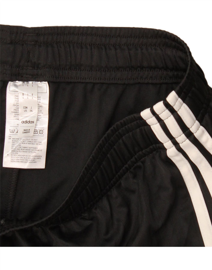 Pantaloncini sportivi Adidas Fulham FC da uomo grandi in poliestere nero