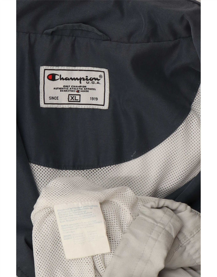 Giacca da tuta da uomo Champion XL in poliestere grigio