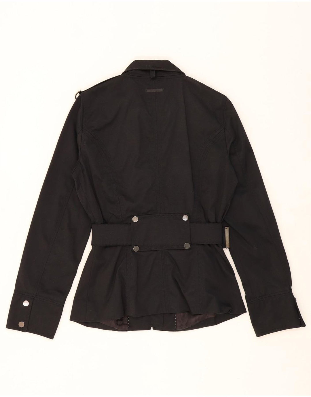 ZARA Womens Utility Jacket UK 10 Small Black Nylon Vintage Zara and Second-Hand Zara from Messina Hembry 