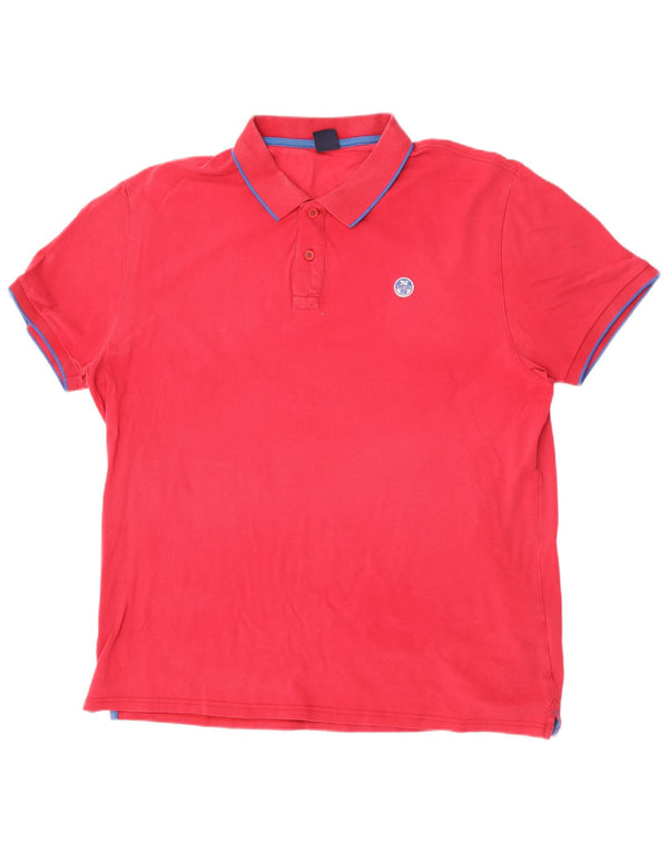Polo da uomo North Sails 2XL in cotone rosa