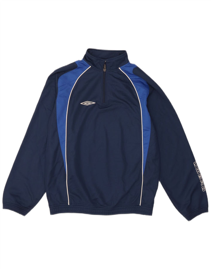 Felpa grafica per ragazzi Umbro, 12-13 anni, grande, blu navy