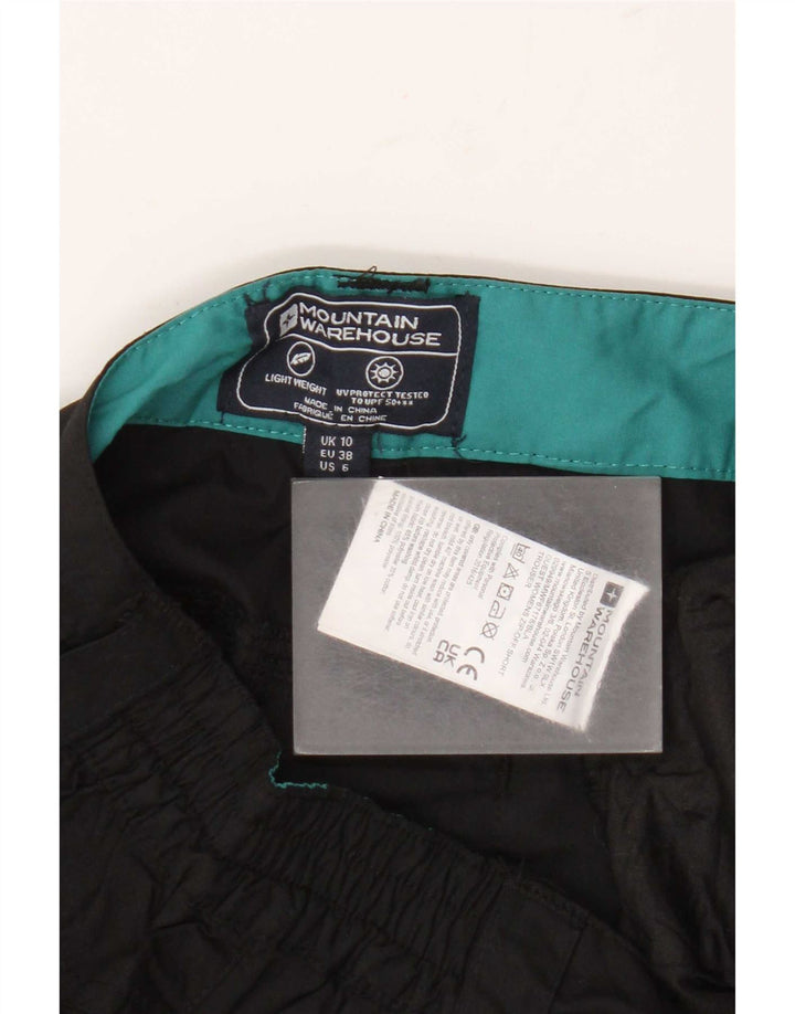 Pantaloncini chino da donna Mountain Warehouse UK 10 piccoli W28 poliestere nero