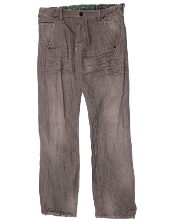 Jeans dritti da uomo Rifle W34 L33 in cotone grigio
