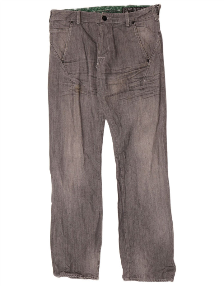 Jeans dritti da uomo Rifle W34 L33 in cotone grigio
