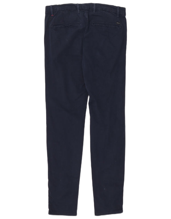 Pantaloni chino skinny da uomo Zara EU 40 medi W31 L31 blu navy