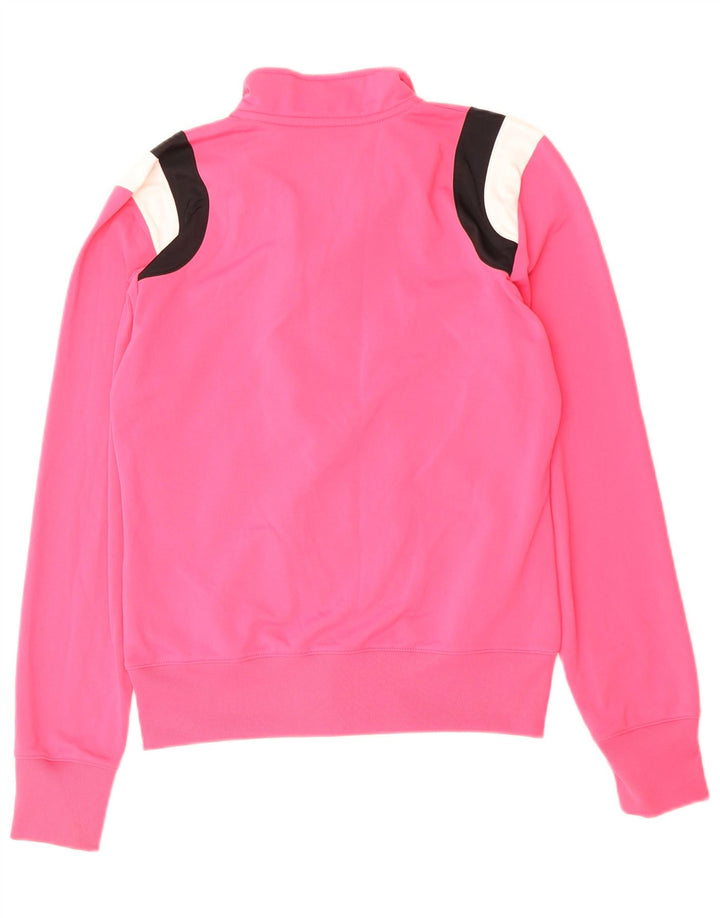 Giacca da tuta da donna NIKE UK 12 Poliestere color block rosa medio