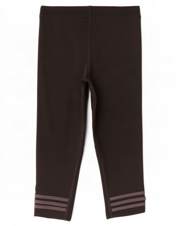 Adidas Donna Response Capri Leggings UK 16 Grande Nero