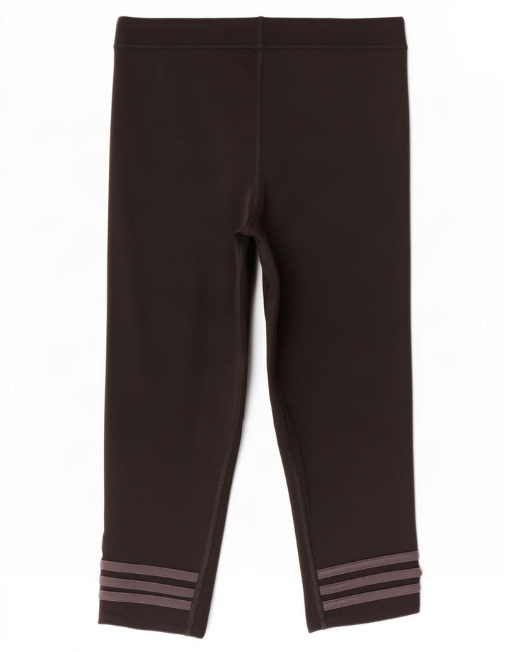 Adidas Donna Response Capri Leggings UK 16 Grande Nero