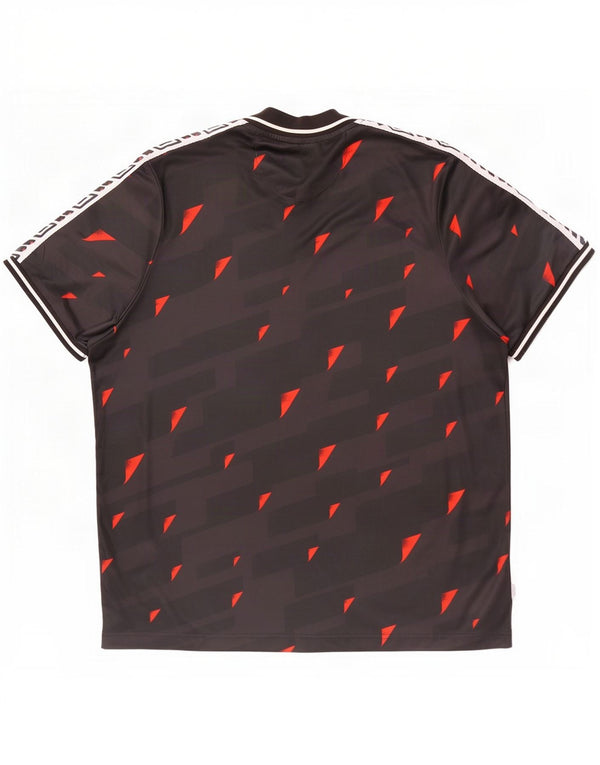 T-shirt grafica da uomo Umbro Top 2XL Poliestere geometrico nero