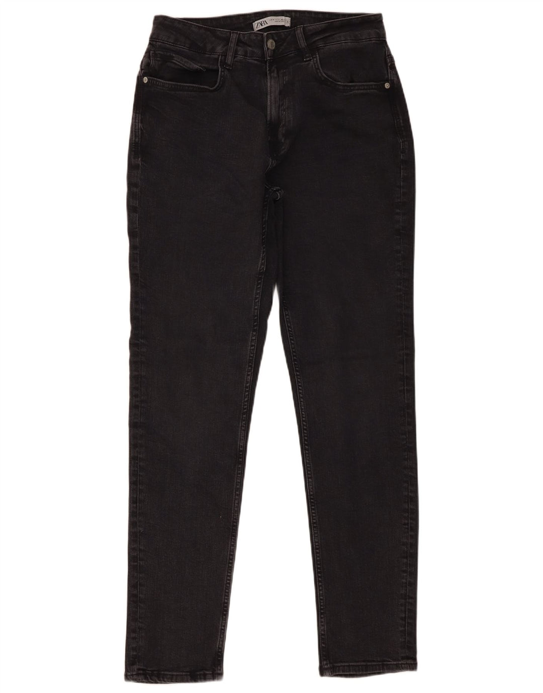 Jeans slim da uomo Zara EU 40 medio W31 L31 cotone nero