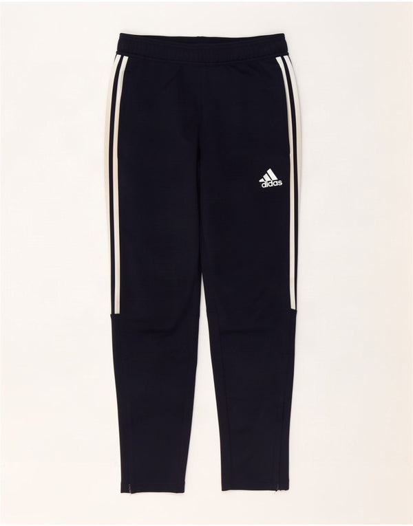 Adidas Mens Aeroready Tracksuit Trousers Medium Navy Blue Polyester