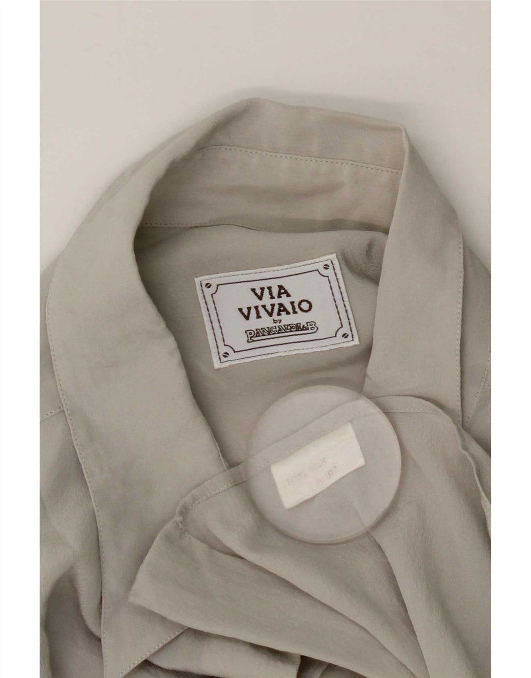Camicetta da donna Pancaldi UK 18 XL Seta grigia