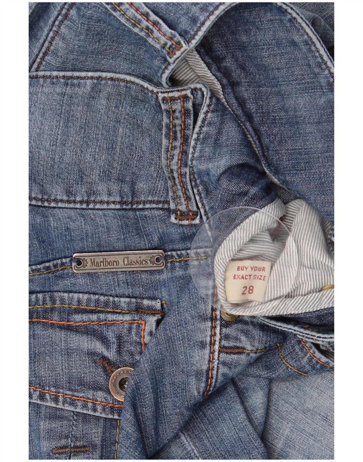 Jeans corti da donna Marlboro Classics W28 L24 Blu