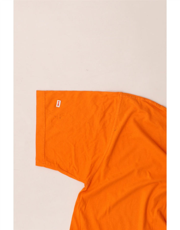 FILA Mens T-Shirt Top Medium Orange Cotton Vintage Fila and Second-Hand Fila from Messina Hembry 