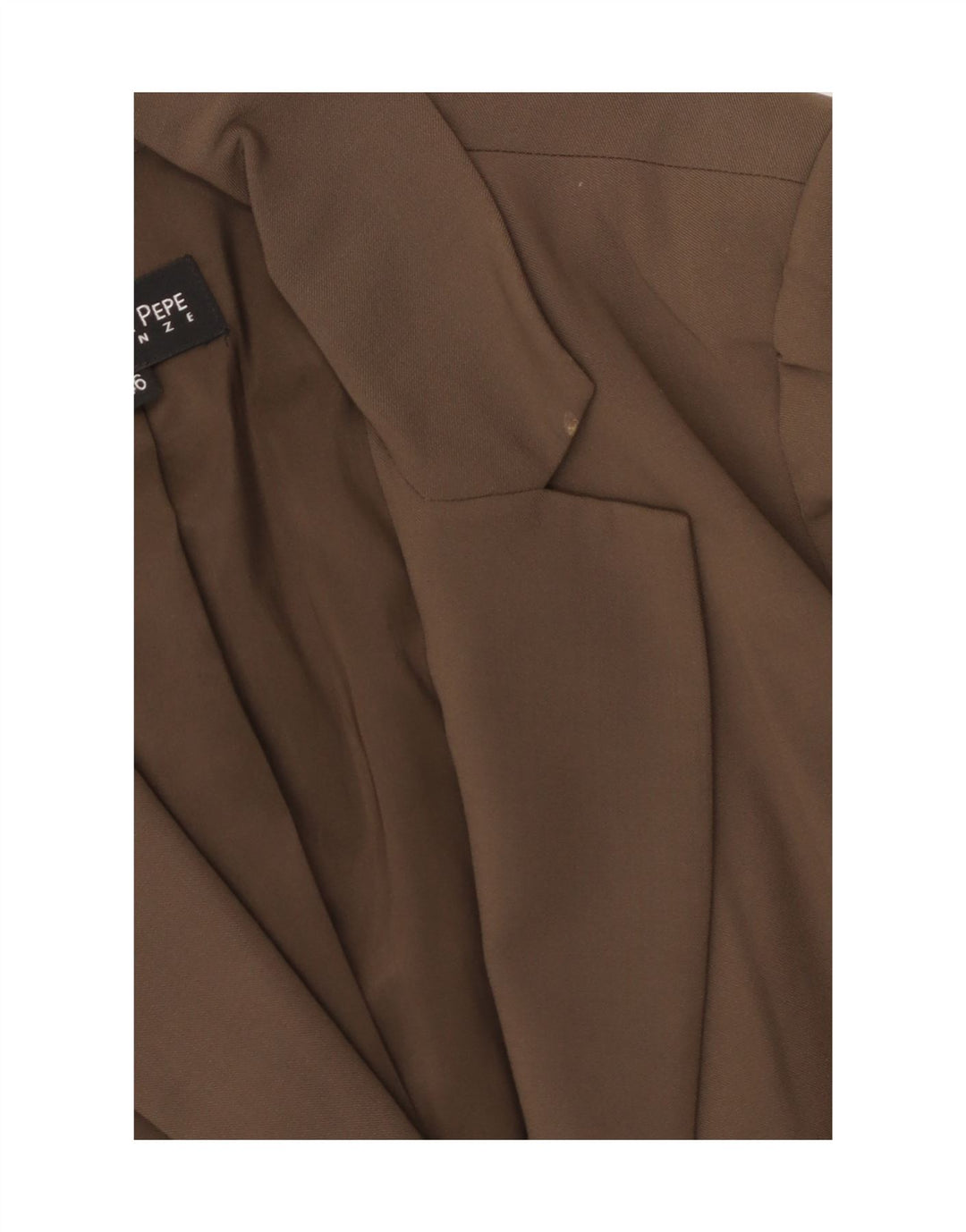 PATRIZIA PEPE Giacca Blazer da Donna a 2 Bottoni IT 46 Large Marrone Lana Vergine