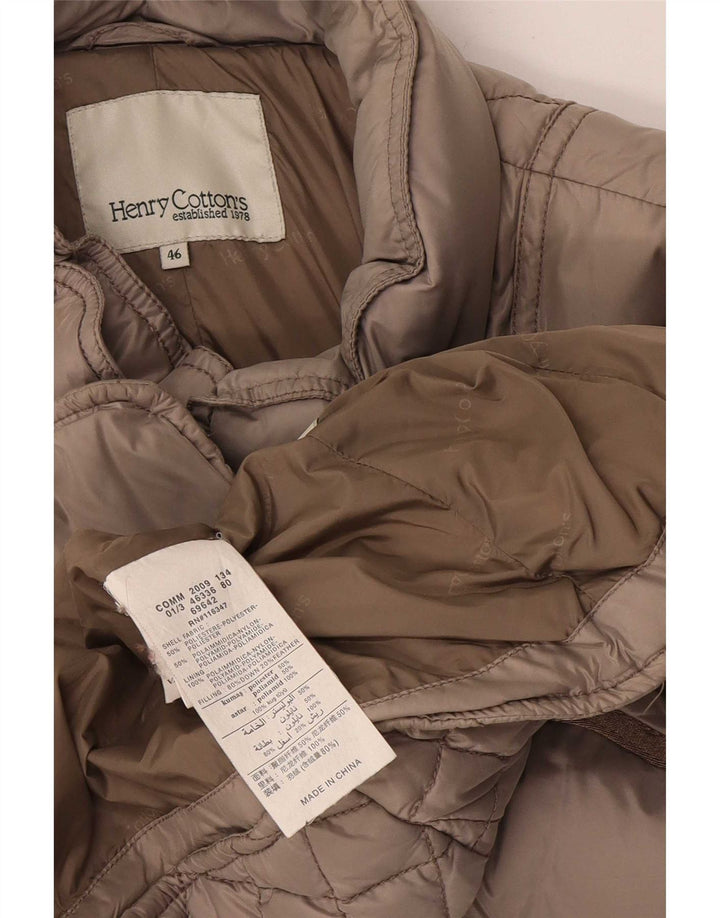 Giacca trapuntata imbottita da donna Henry Cottons IT 46 Large Poliestere grigio