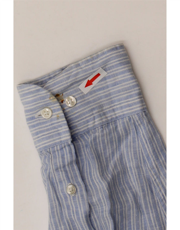 Camicia Uomo Massimo Dutti XL Gessato Blu