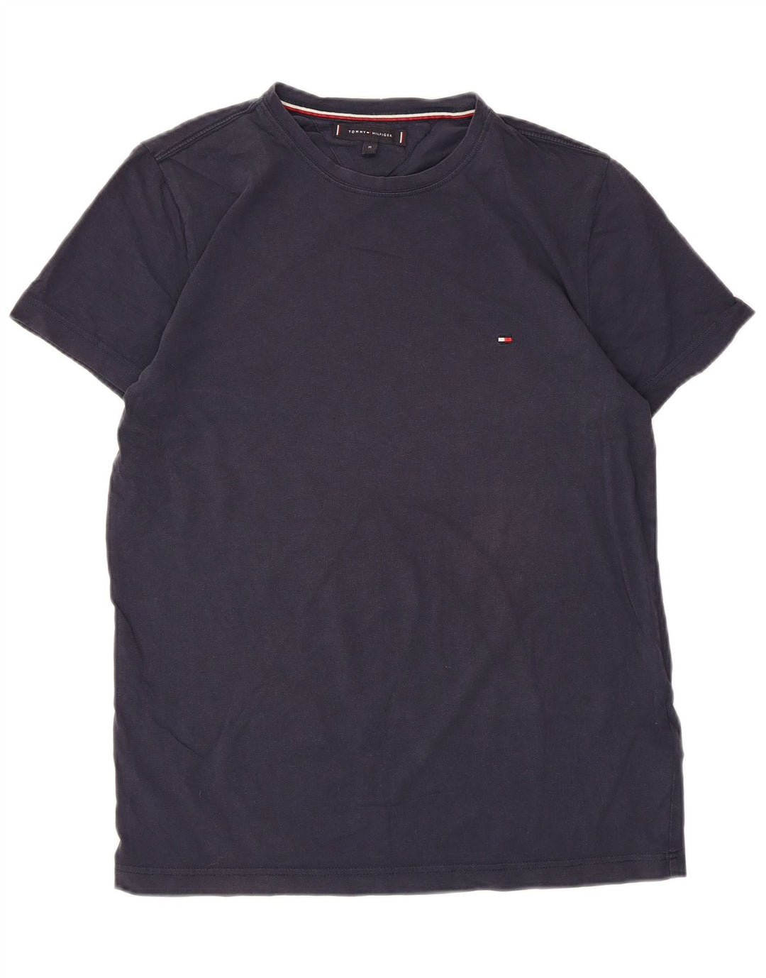 T-shirt da uomo Tommy Hilfiger Top in cotone blu navy medio