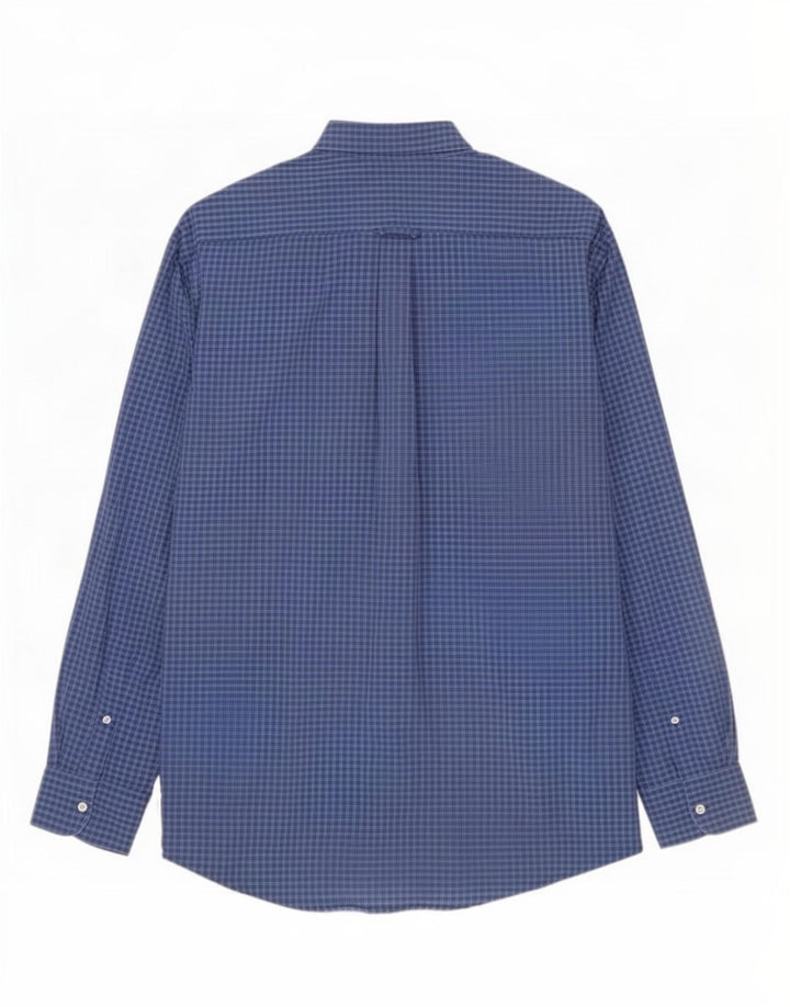 Camicia da uomo Gant XL in cotone a quadri blu