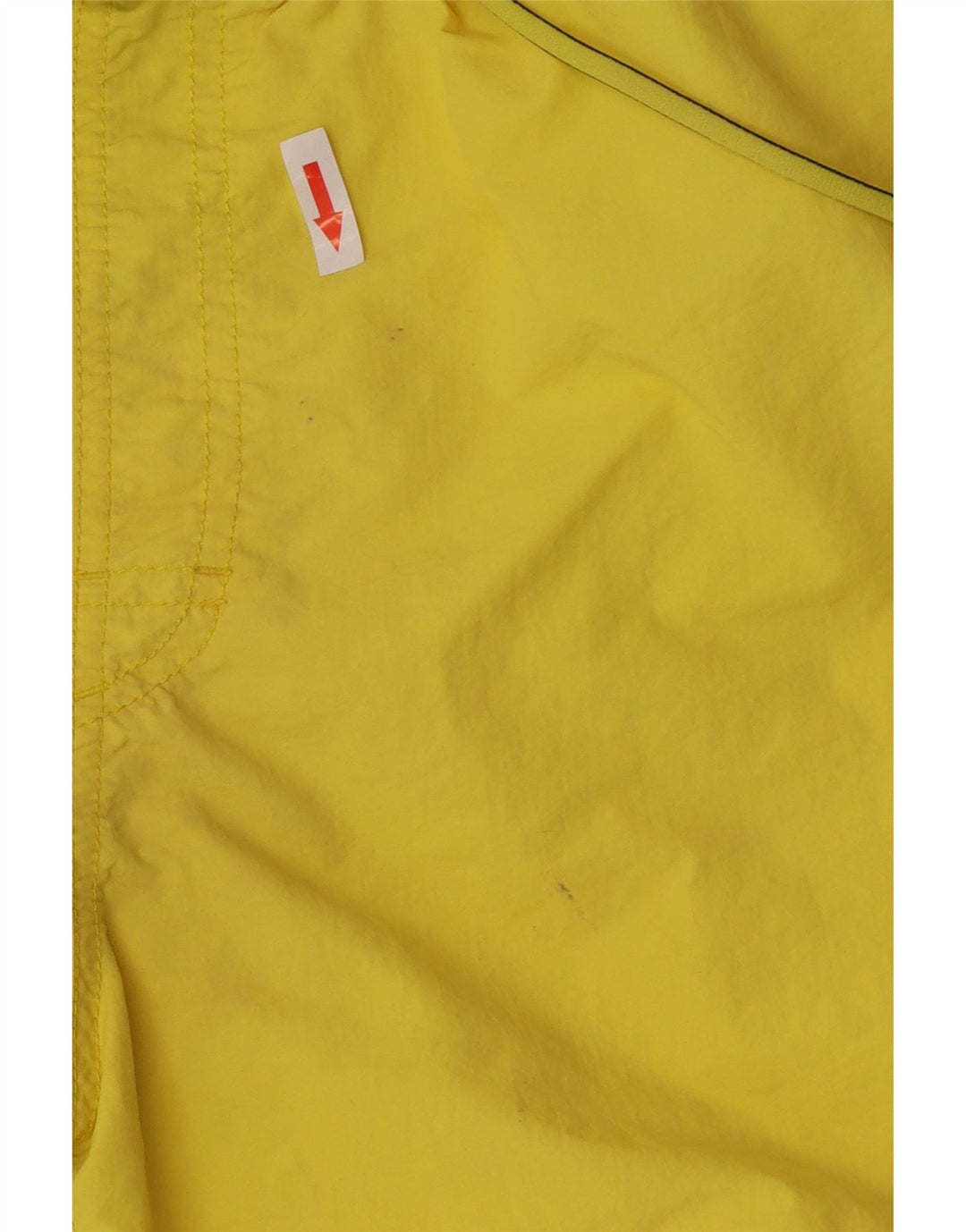 Pantaloncini da bagno da uomo Adidas grandi in nylon giallo
