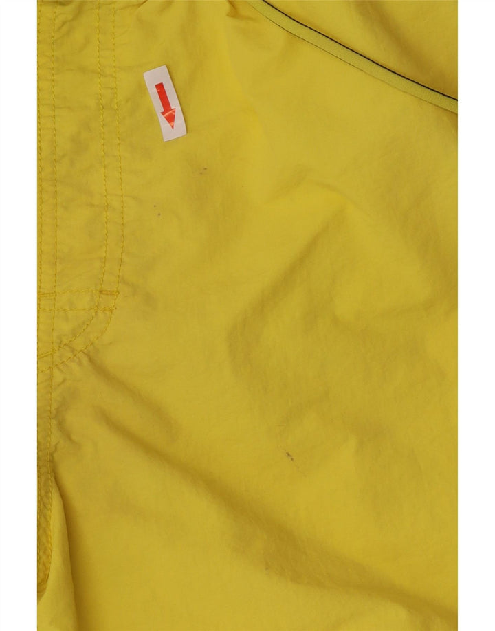 Pantaloncini da bagno da uomo Adidas grandi in nylon giallo