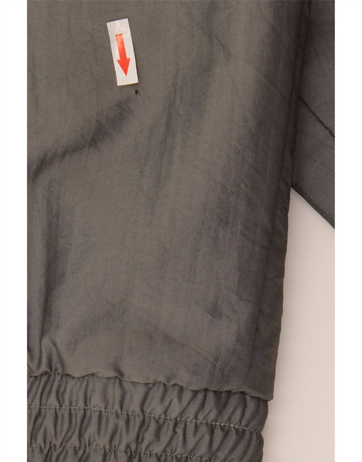 Giubbotto bomber sherpa da uomo vintage UK 40 grande grigio