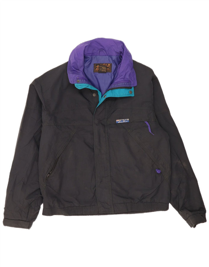 Giacca a vento da uomo Eddie Bauer UK 36 piccola in nylon nero