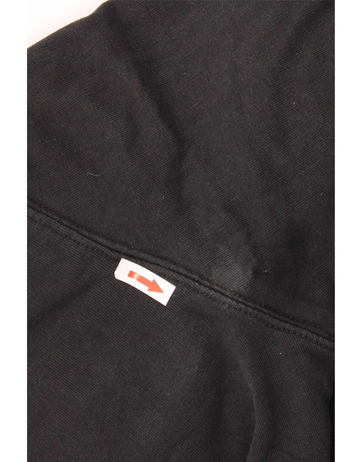 Maglione con cappuccio grafico da uomo Diesel in cotone nero medio