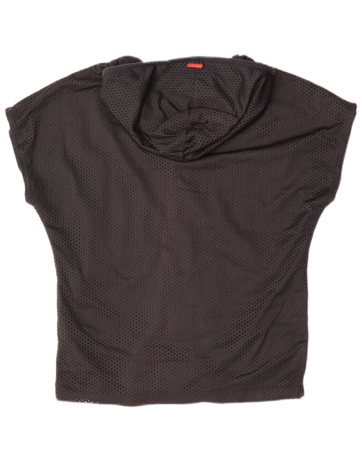 Giacca sportiva da donna a maniche corte con cappuccio Puma UK 10 Small Nera