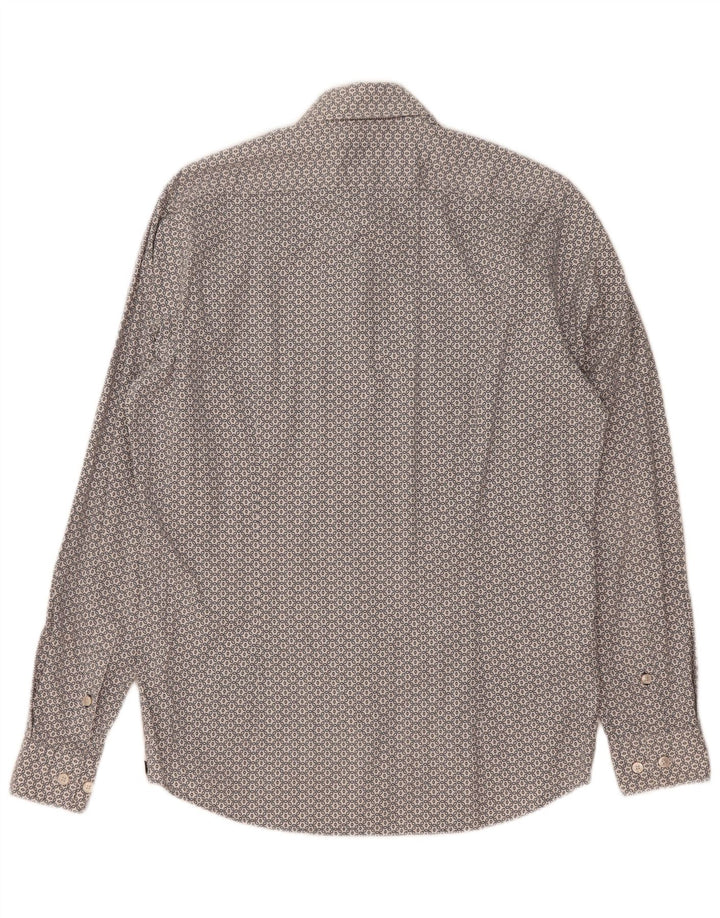 Camicia Hugo Boss da uomo vestibilità regolare piccola in cotone floreale bianco