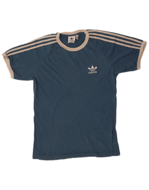 T-shirt Adidas da uomo Top Small in cotone blu navy