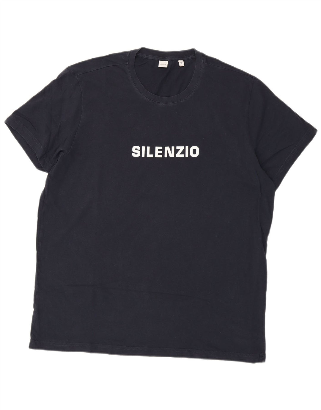 ASPESI T-shirt grafica da uomo Top XL in cotone blu navy