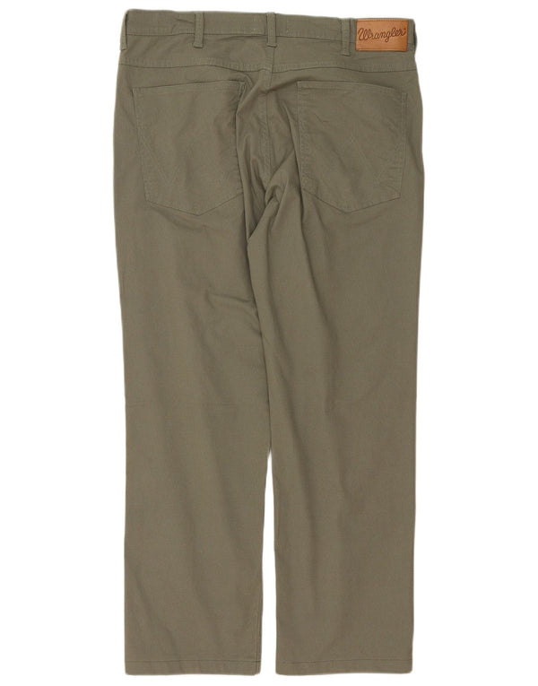 Pantaloni casual dritti Winnie da uomo Wrangler W35 L28 cotone kaki