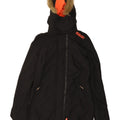 Giacca parka da uomo con cappuccio SUPERDRY UK 36 piccola in nylon nero