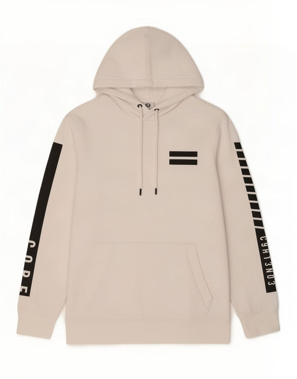 Jack & Jones - Felpa con cappuccio grafica da uomo, grande, in cotone color block bianco