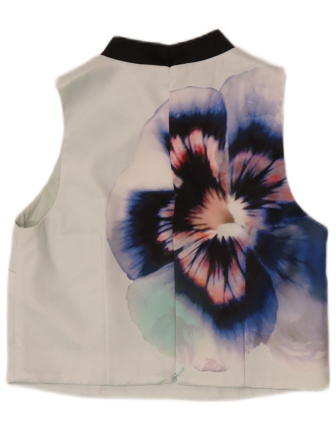 Camicetta senza maniche corta da donna Coast UK 12 Poliestere floreale verde medio