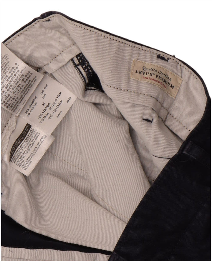 Pantaloncini chino da uomo Levi's W31 cotone blu navy medio